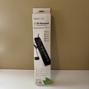 TrickleStar 7 Outlet AV Advanced Power Strip Energy Saving Fireproof TS1810 NIB